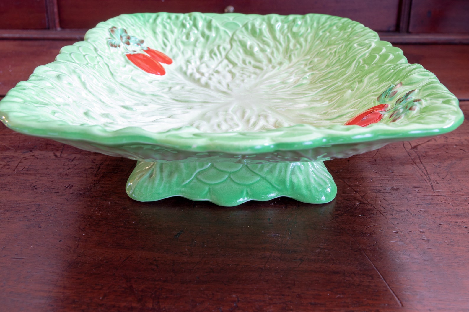 Vintage Beswick Salad Leaf Plate Etsy UK