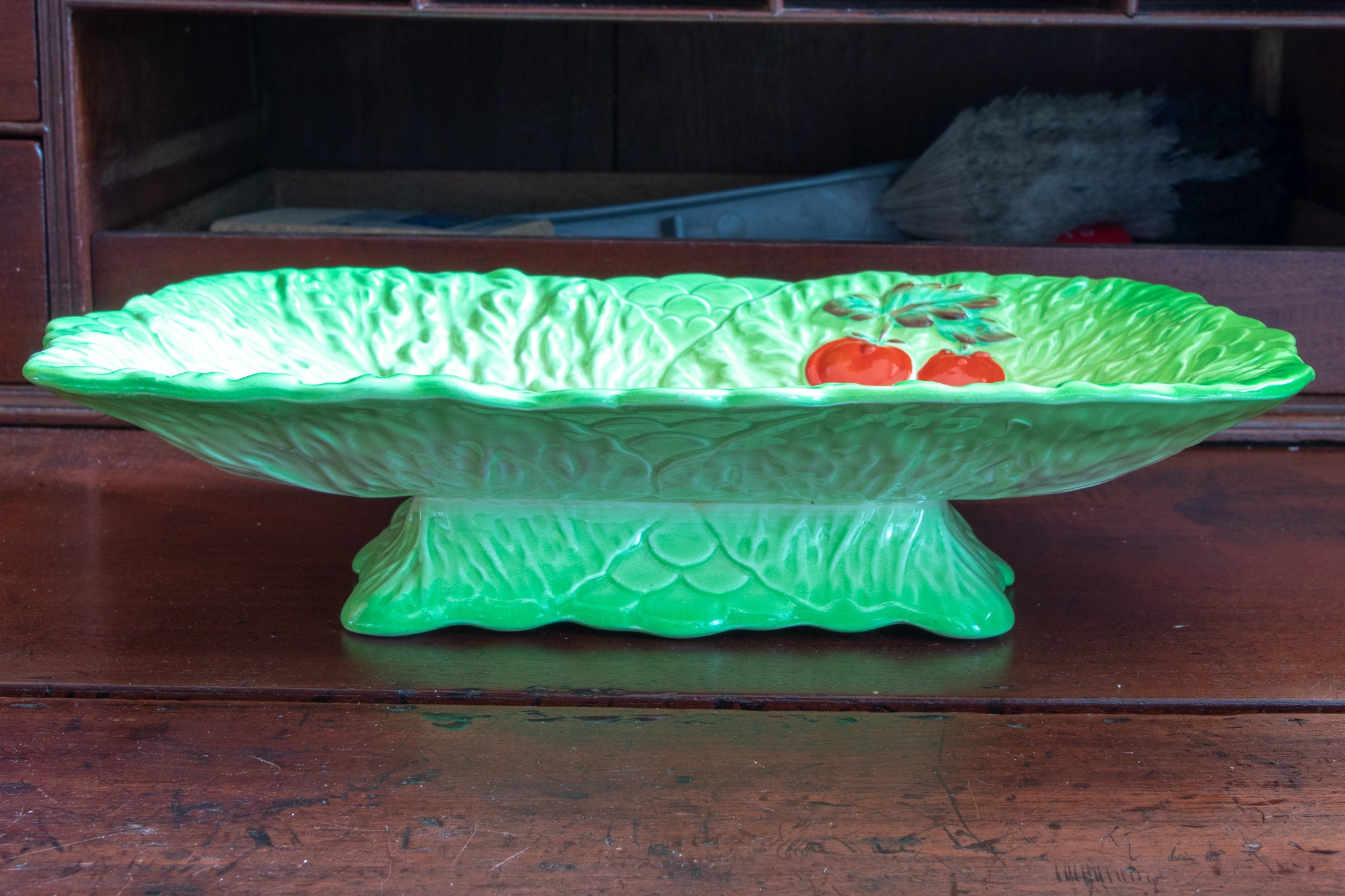 Vintage Beswick Salad Leaf Plate Etsy UK