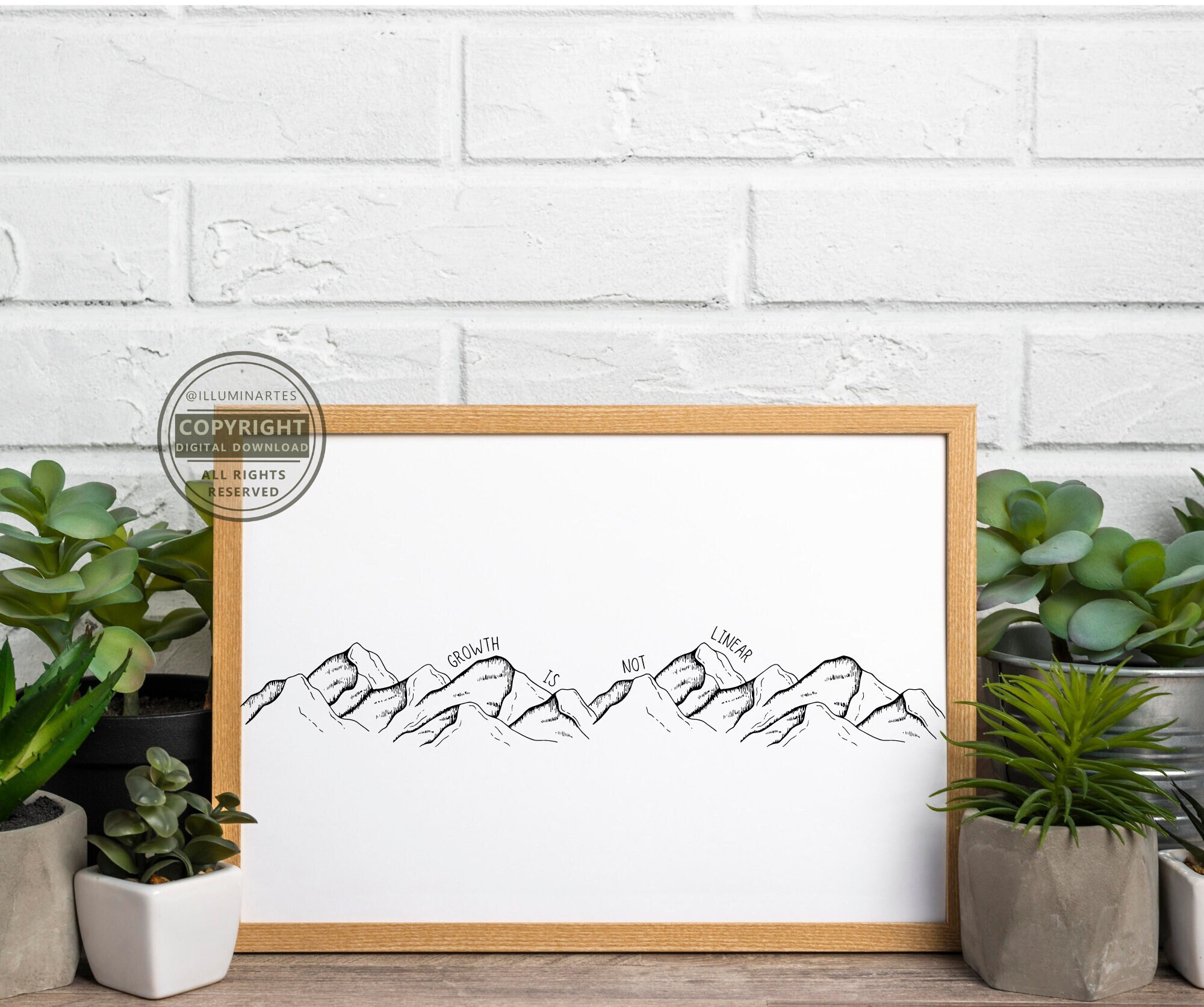 Growth is Not Linear Digital Print | Therapy, Counsellor, Psychologist ...