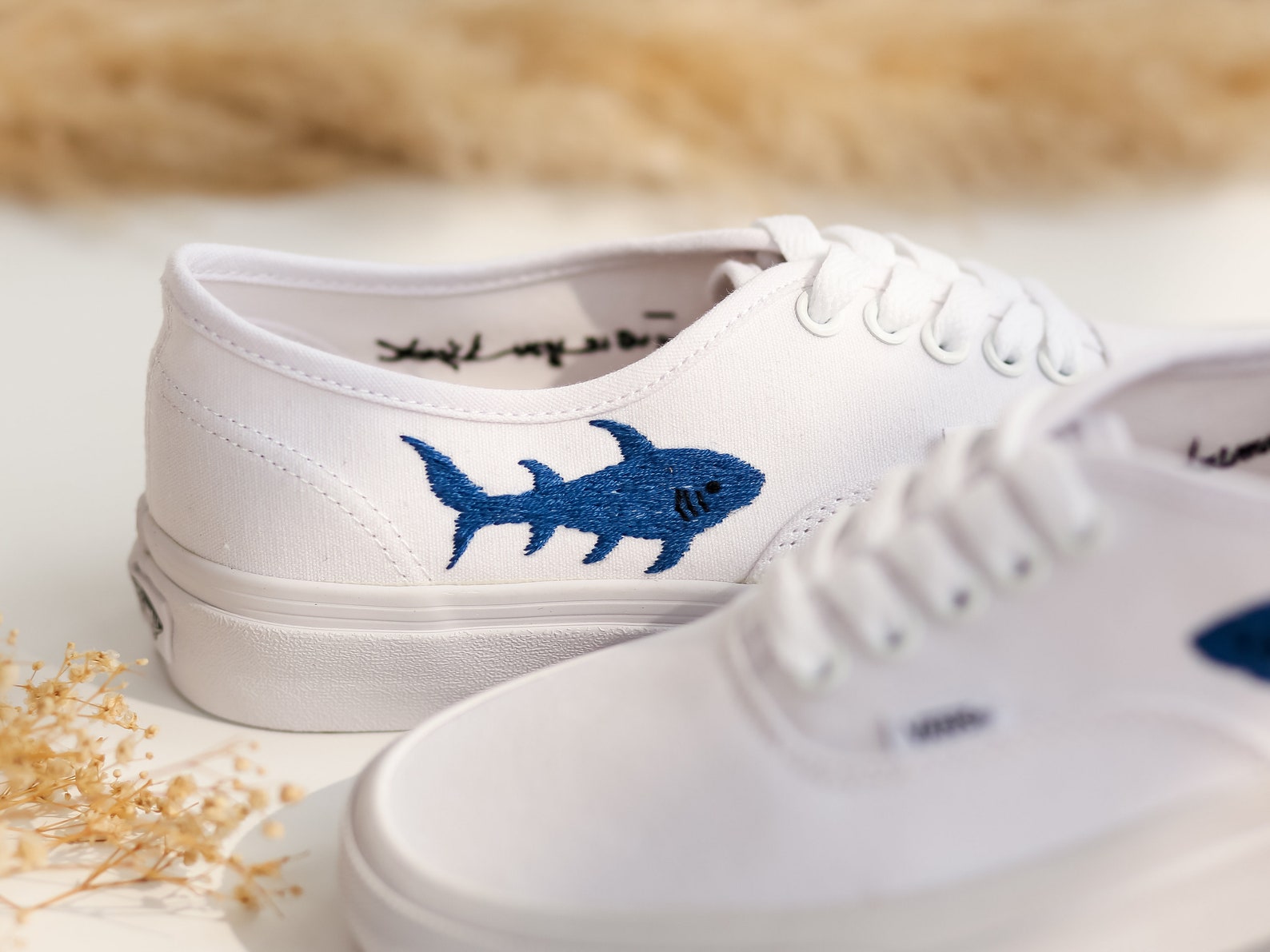 vans shark shoes