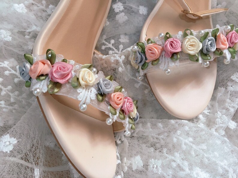 High Heel Wedding Shoes High Heel Wedding Shoes With Flower - Etsy