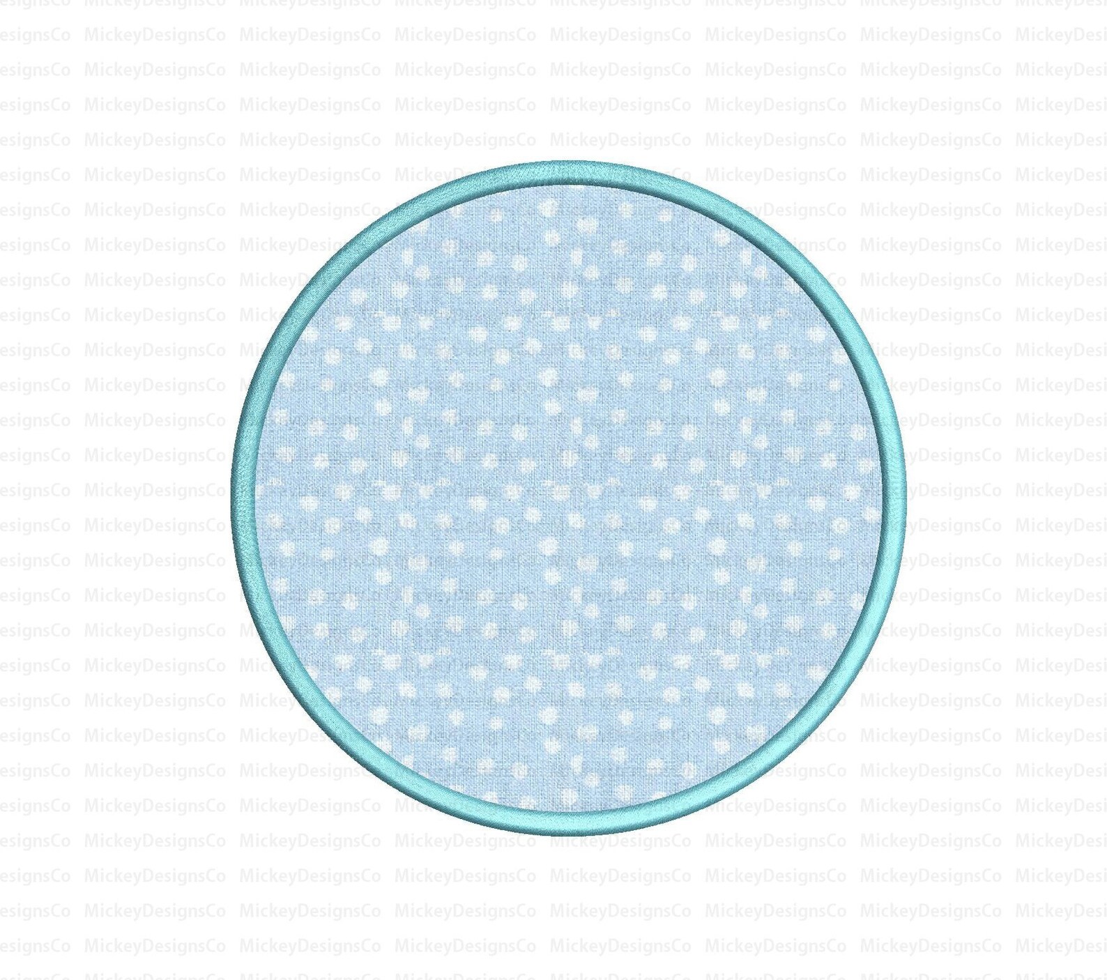 Circle Applique Design Shape Applique Embroidery Design Etsy