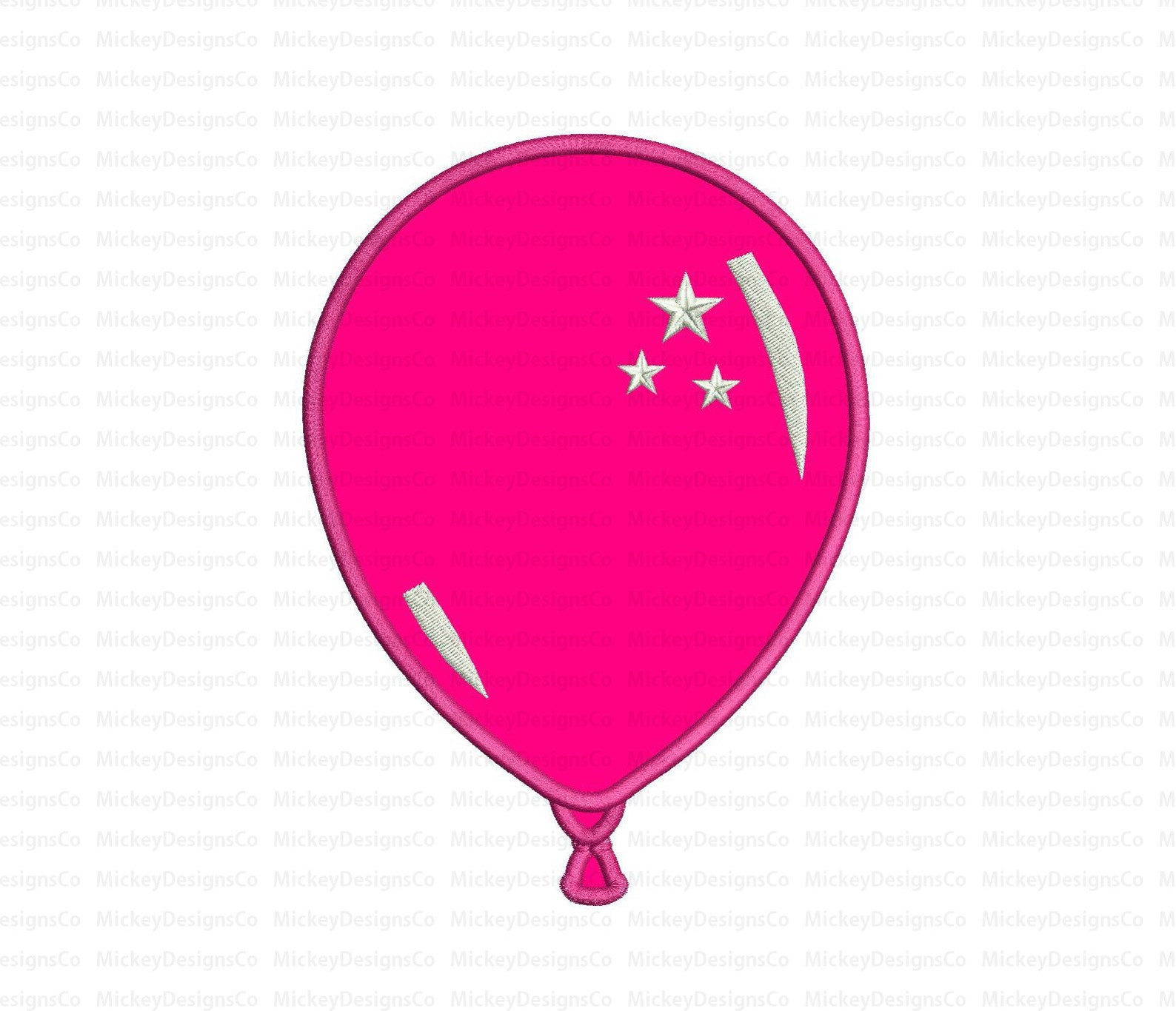 Balloon Applique Design Instant Download Etsy