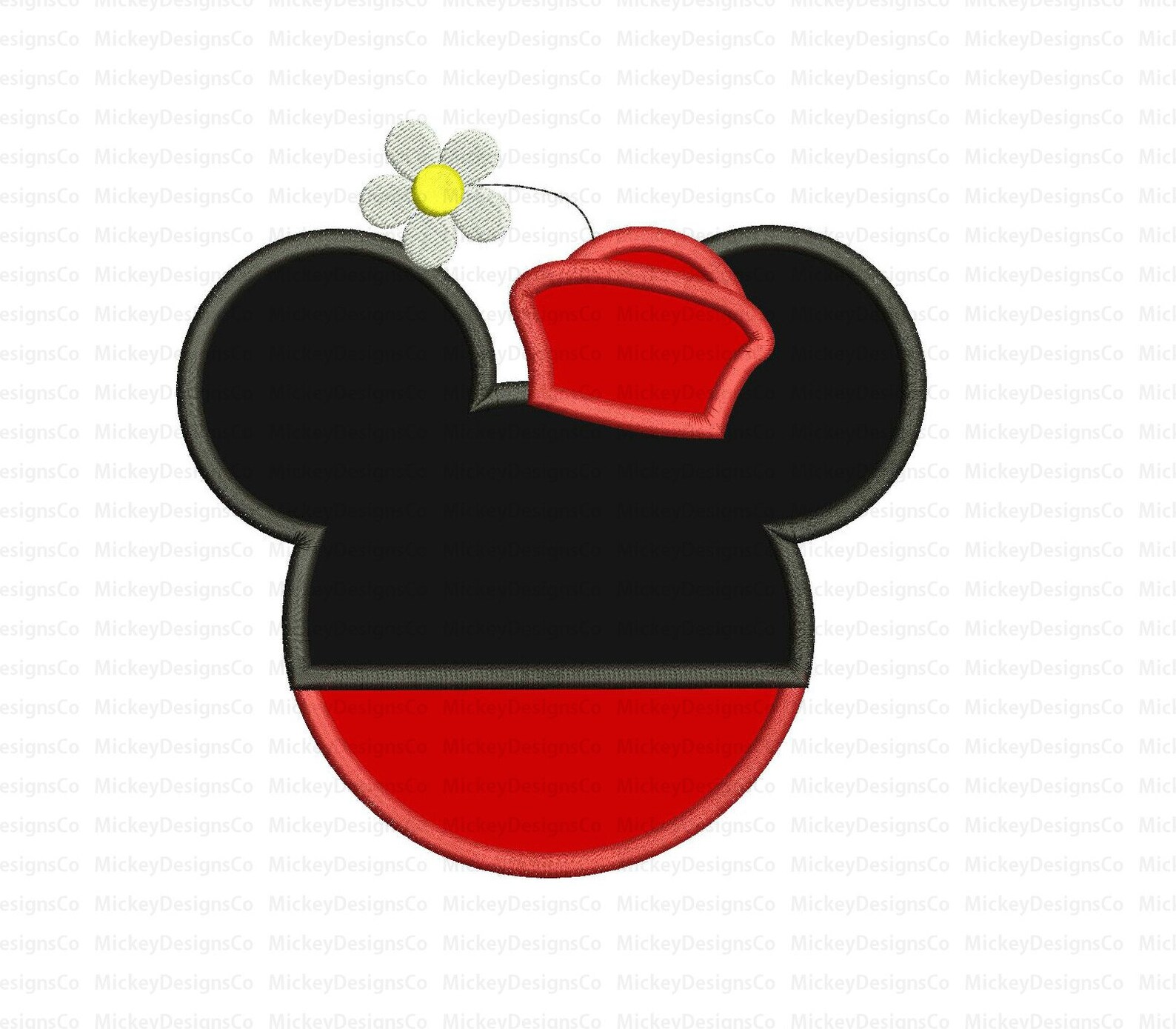 Minnie Mouse Retro Head Applique Design Instant Download Etsy
