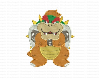 Bowser Embroidery Etsy