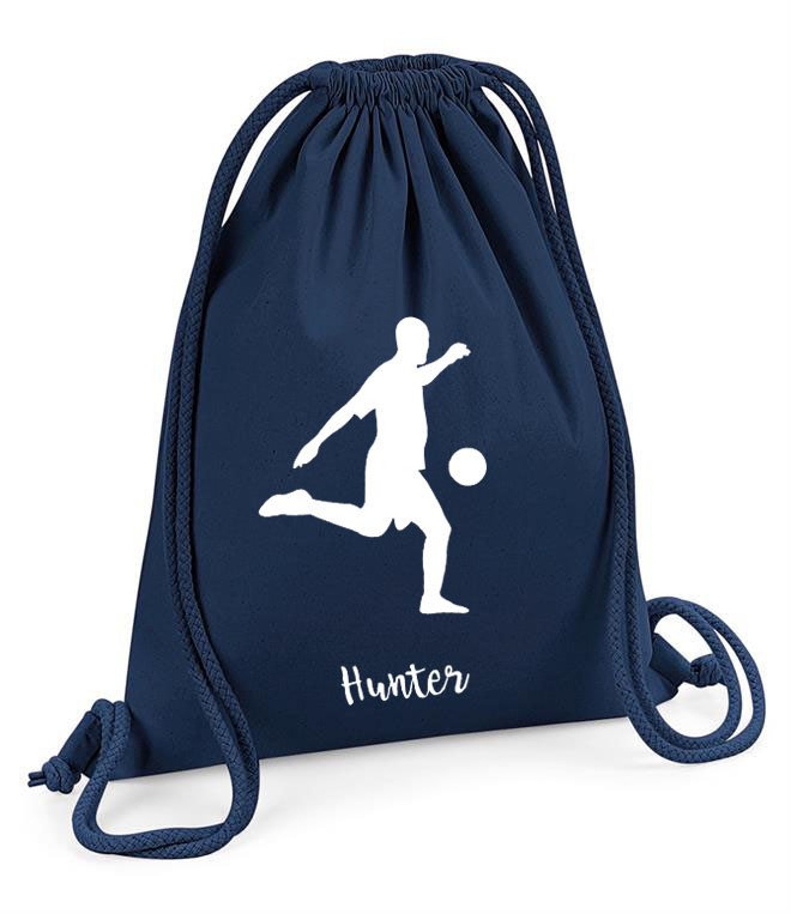 Drawstring Gym Sack Personalised Kids Bag Organic Cotton Etsy