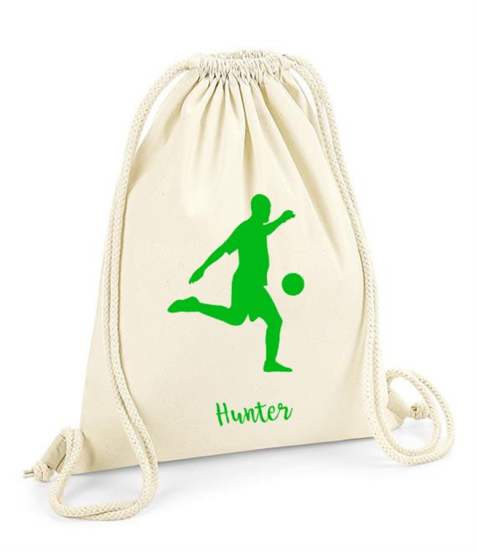 Drawstring Gym Sack Personalised Kids Bag Organic Cotton Etsy