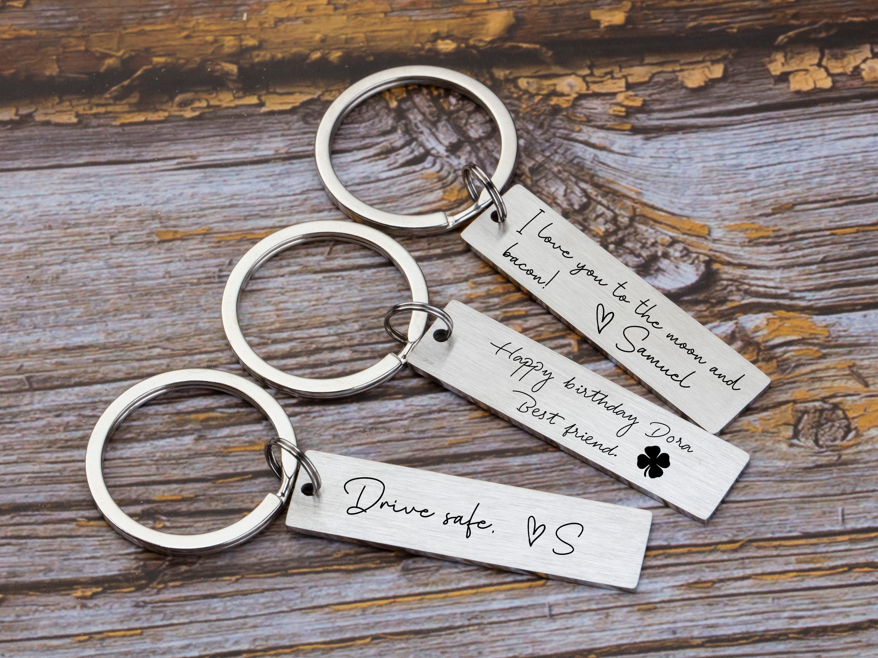Keychain Personalized Keychain For Boyfriend Drive Safe Etsy