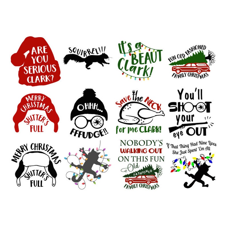 Christmas Vacation Bundle svg Funny Christmas svg merry xmas  Etsy