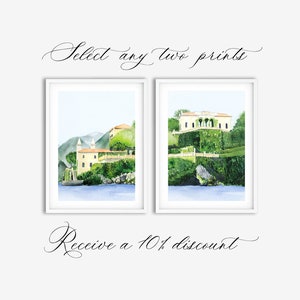 Any Two Watercolor Fine Art Prints of Original, Hand-painted Watercolor Paintings | Receive 10% Discount