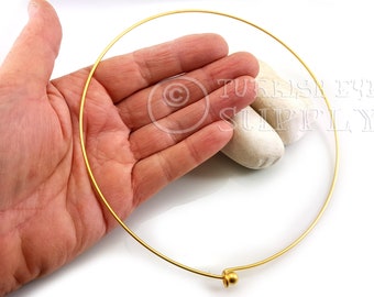 Gold Wire Choker, Choker Necklace Blank, Gold Wire Collar, Minimal Choker Necklace, Wire Choker Necklace, Wire Cuff Choker, 1Pc