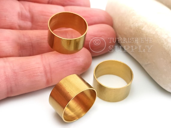 Adjustable Brass Rings, Raw Brass Ring Blanks, Brass Ring Setting, Brass  Ring Base, 6 pc