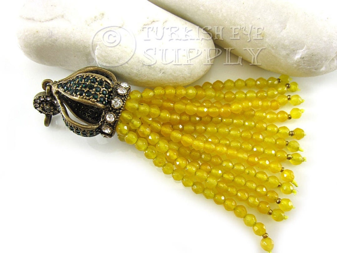 KELITCH Collana Con Nappine Colorate Per Donna Collana Con Ciondolo Di Ancoraggio Con Perline Di Cristallo Collana Lunga Con Perline Heishi (202105A