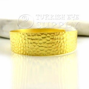 Gehämmertes Gold Armreif, Gold Armreif Armband Rohling, Armband Schmuck Rohlinge, Gold Schmuck, 1Pc