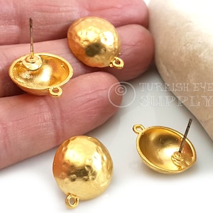Örhängesstift med ögla, Örhängesämnen i guld, Örhängeskomponenter, Kupolörhängesstift, Örhängen, Hamrade örhängen, Örhängen