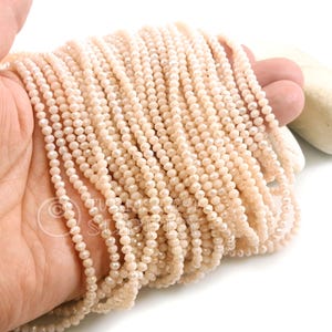 3mm Cream AB Crystal Beads, Faceted Crystal Rondelle Spacer Bead Strands
