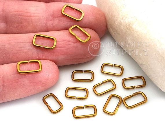 Antque Brass Round Open Jump Rng 18 Ga Wre / 6 MM O/D - 1 Oz - 280 P