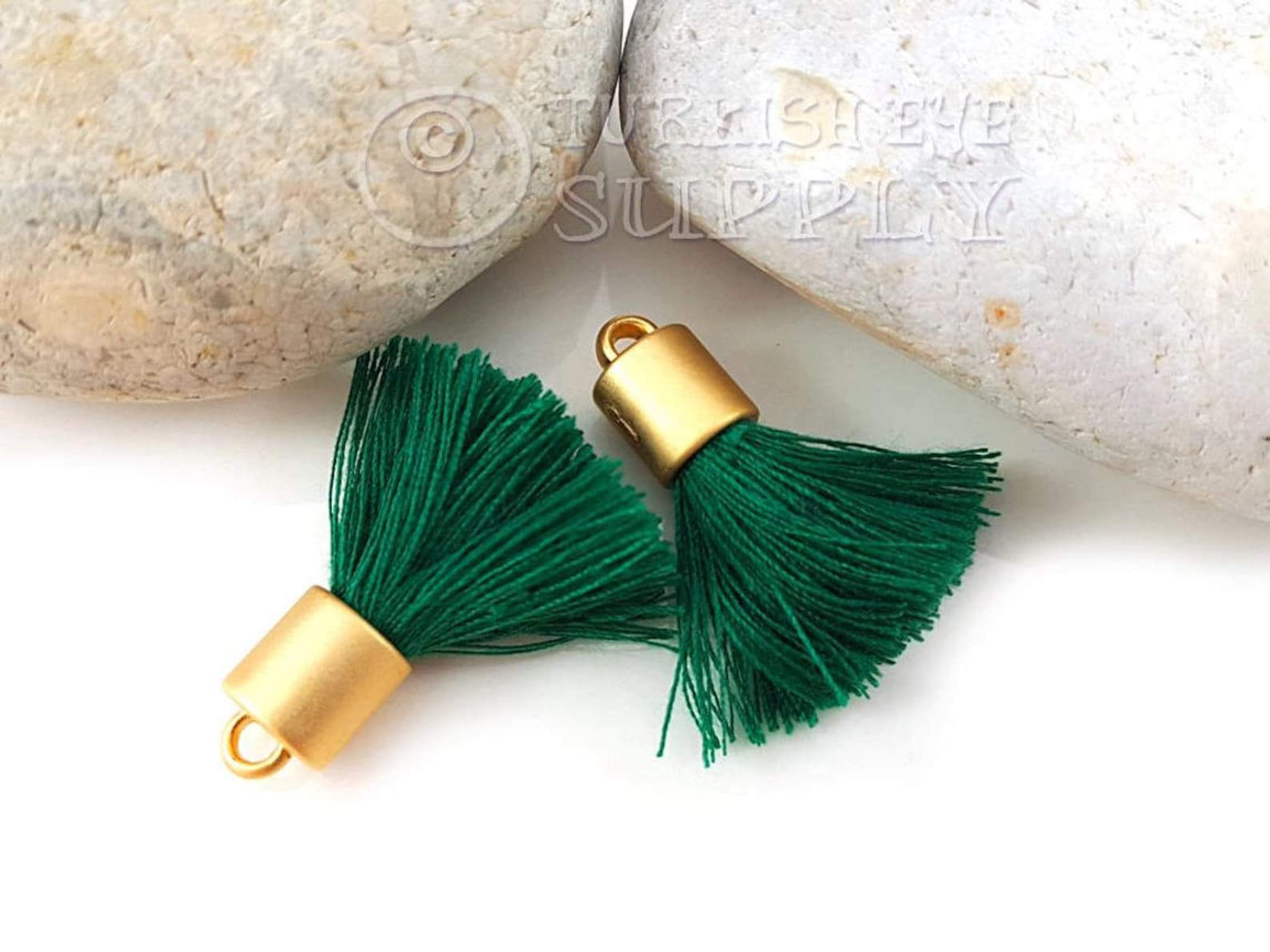 25 Handgemachte Baumwoll-Quasten 22cm - DIY Schmuck & Deko In Dunkelblau