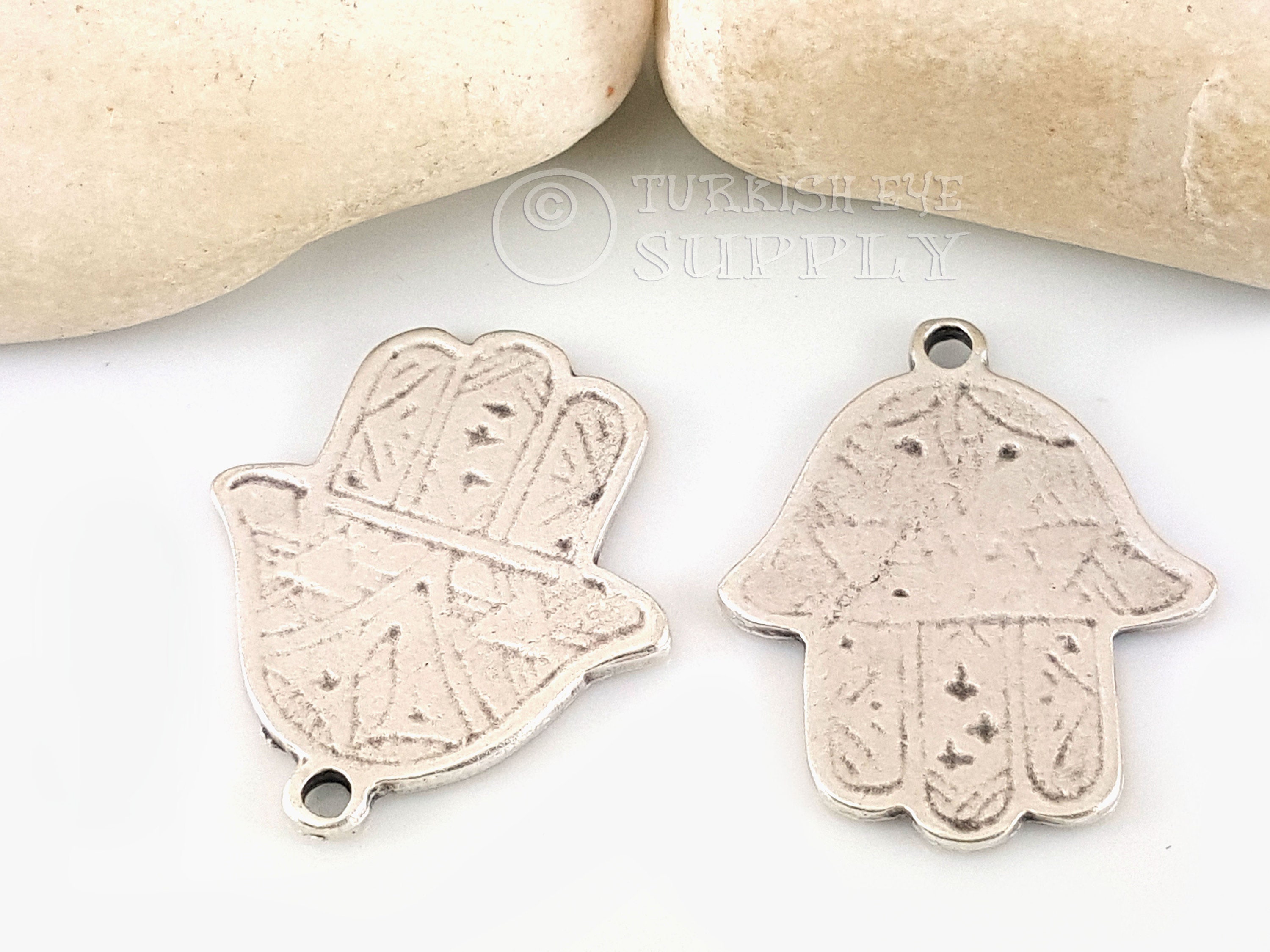 Beadwork Finding - Organic Heart, 33x38mm per pair Beadwork Finding - Organic Heart, 33x38mm per pair