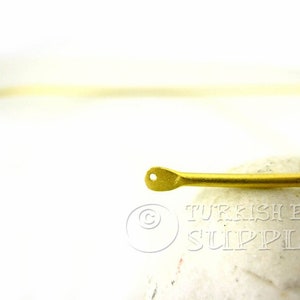 Gold Wire Choker, Choker Blank, Adjustable Choker, Gold Wire Collar, 22k Gold Plated, Minimal Wire Choker Necklace, Wire Cuff Choker, 1Pc image 4