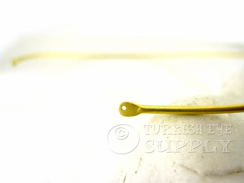 Gold Wire Choker, Choker Blank, Adjustable Choker, Gold Wire Collar, 22k Gold Plated, Minimal Wire Choker Necklace, Wire Cuff Choker, 1Pc image 4