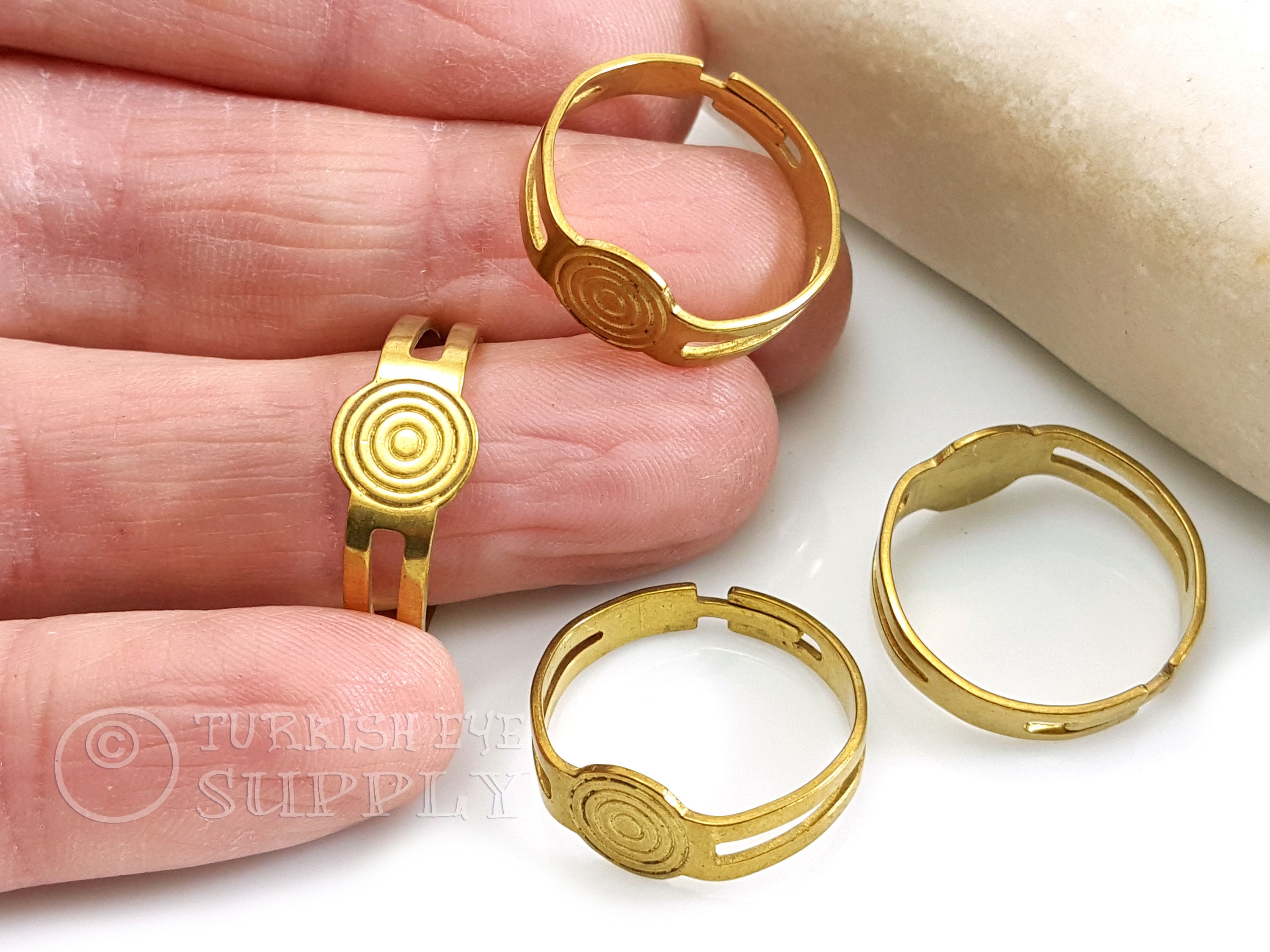 Brass on sale ring blanks