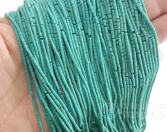 Turquoise Seed Beads Afghan Beads, Turquoise Matrix Howlite Beads, Turquoise Bead Strands, Semiprecious Gemstone Beads, Loose Beads, 2mm