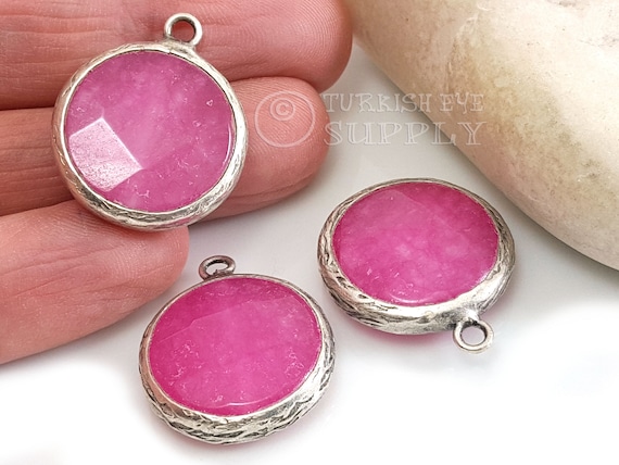 Pink jade pendant discount