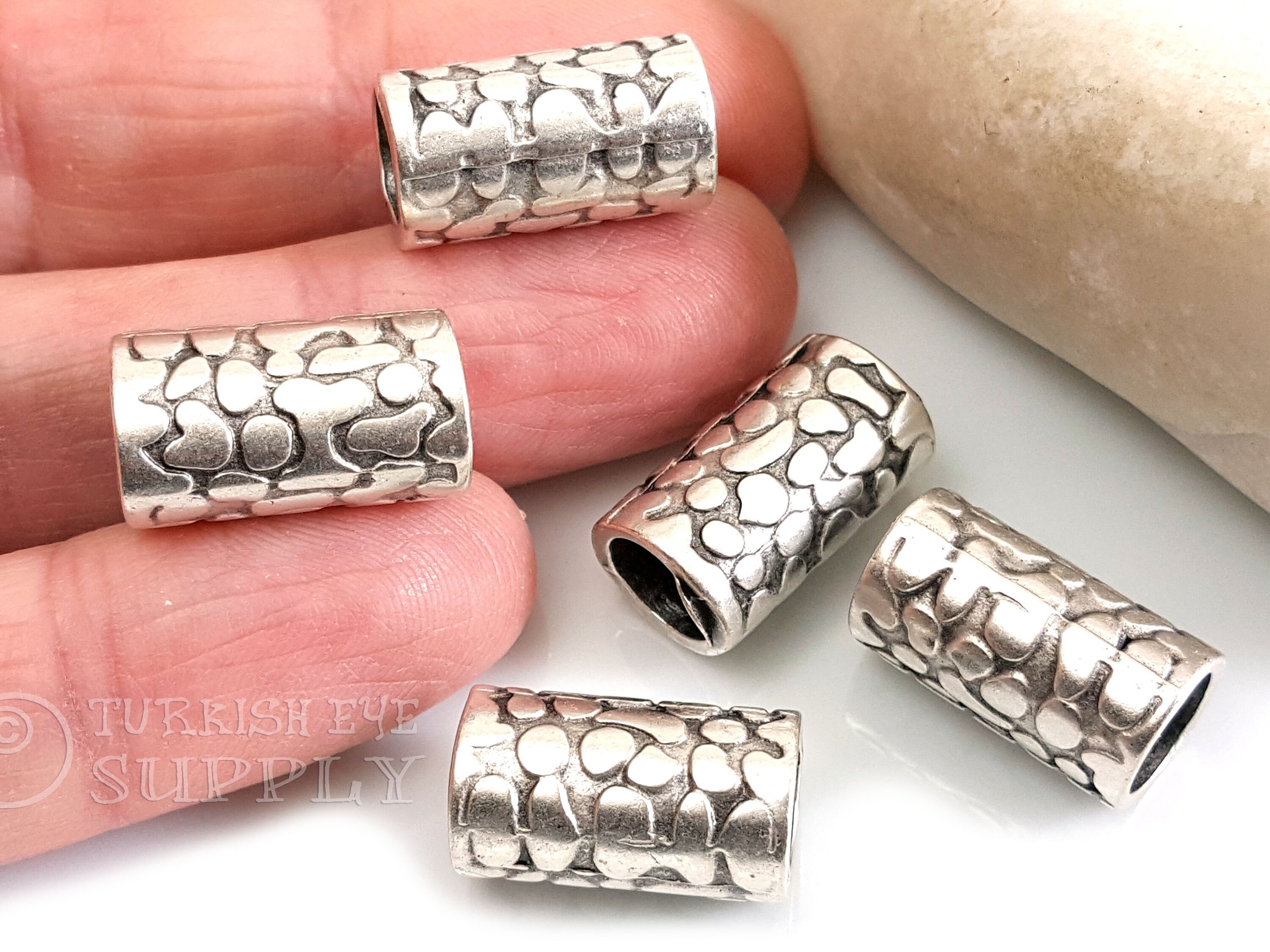 Metal tube beads for jewelry making discount