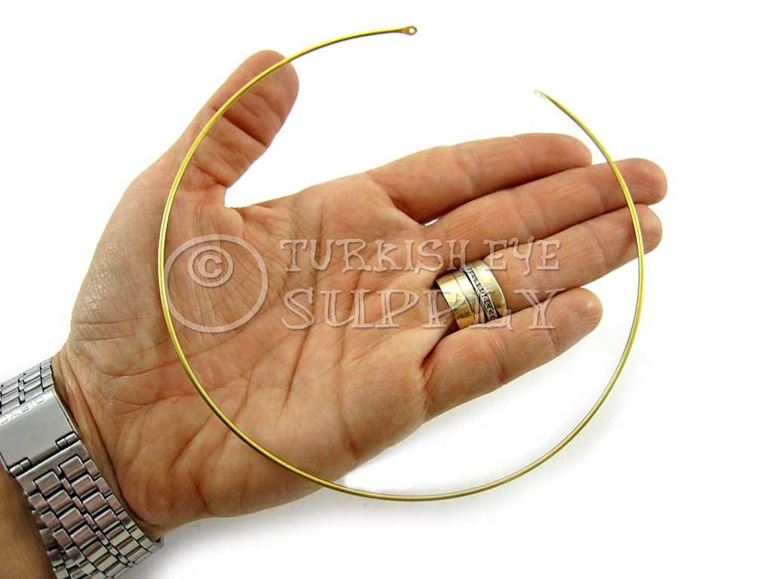 Raw Brass Wire Choker Necklace Choker Blank Adjustable Etsy UK