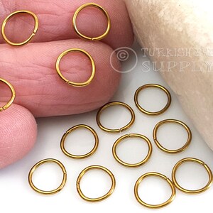 Brass Jump Rings, 8mm Jump Rings, Raw Brass Jump Rings, Split Jump Rings, Open Jump Rings, Ring Connectors, Brass Jewelry Findings