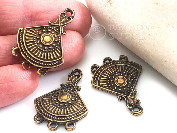Tribal Earring Charms Bronze Earring Blanks Multi Strand