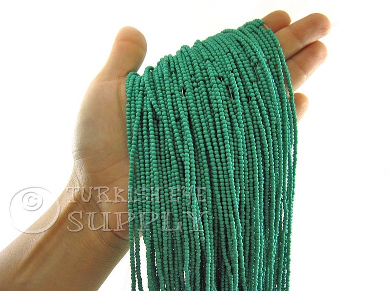 Jewelry Beads Gemstone Findings Bead Strands Gemstone Beads 2.50mm Round Beads Loose Beads Full 15 inch Strand Green Turquoise Beads