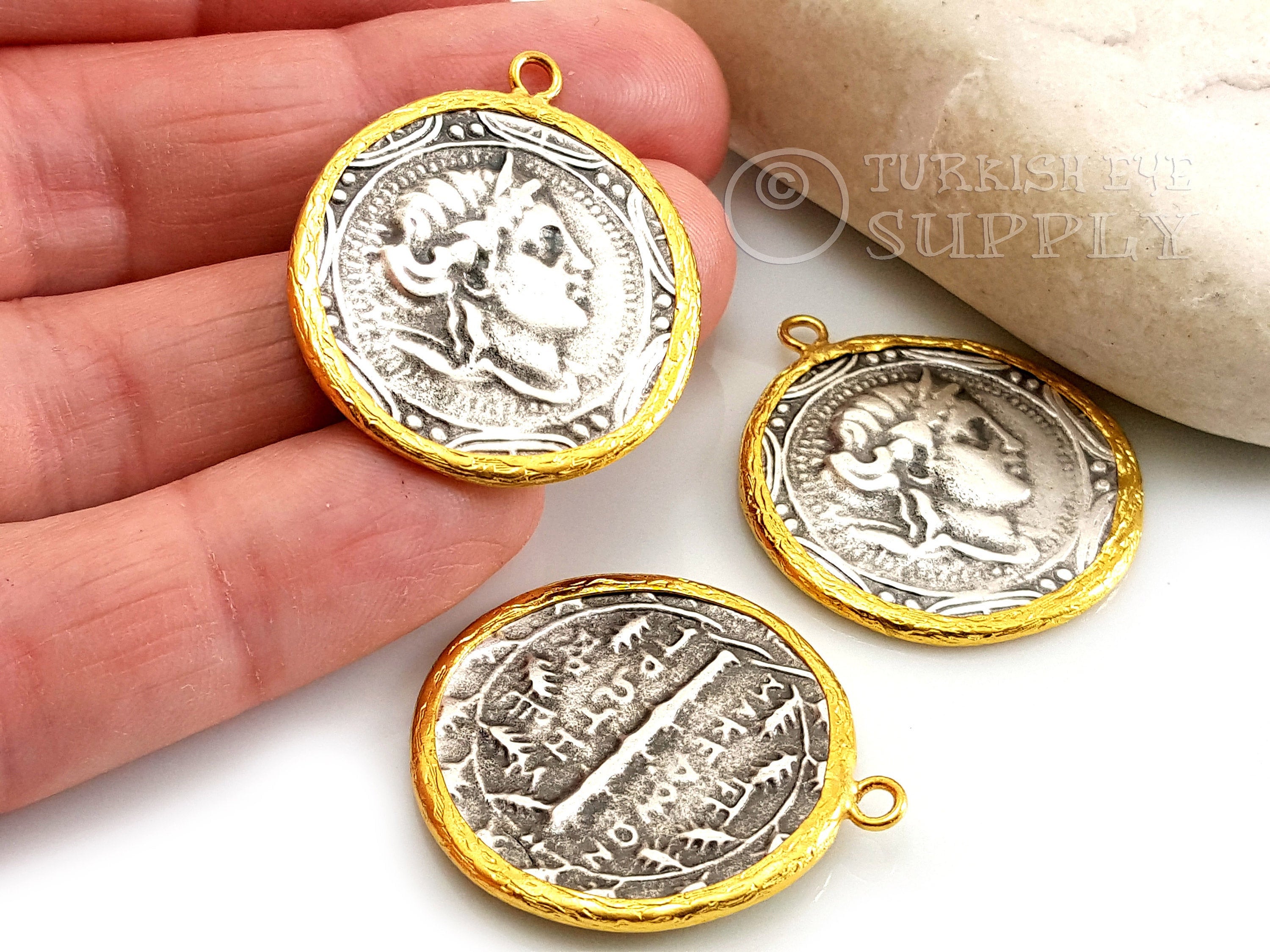 Ancient greek coin discount jewelry