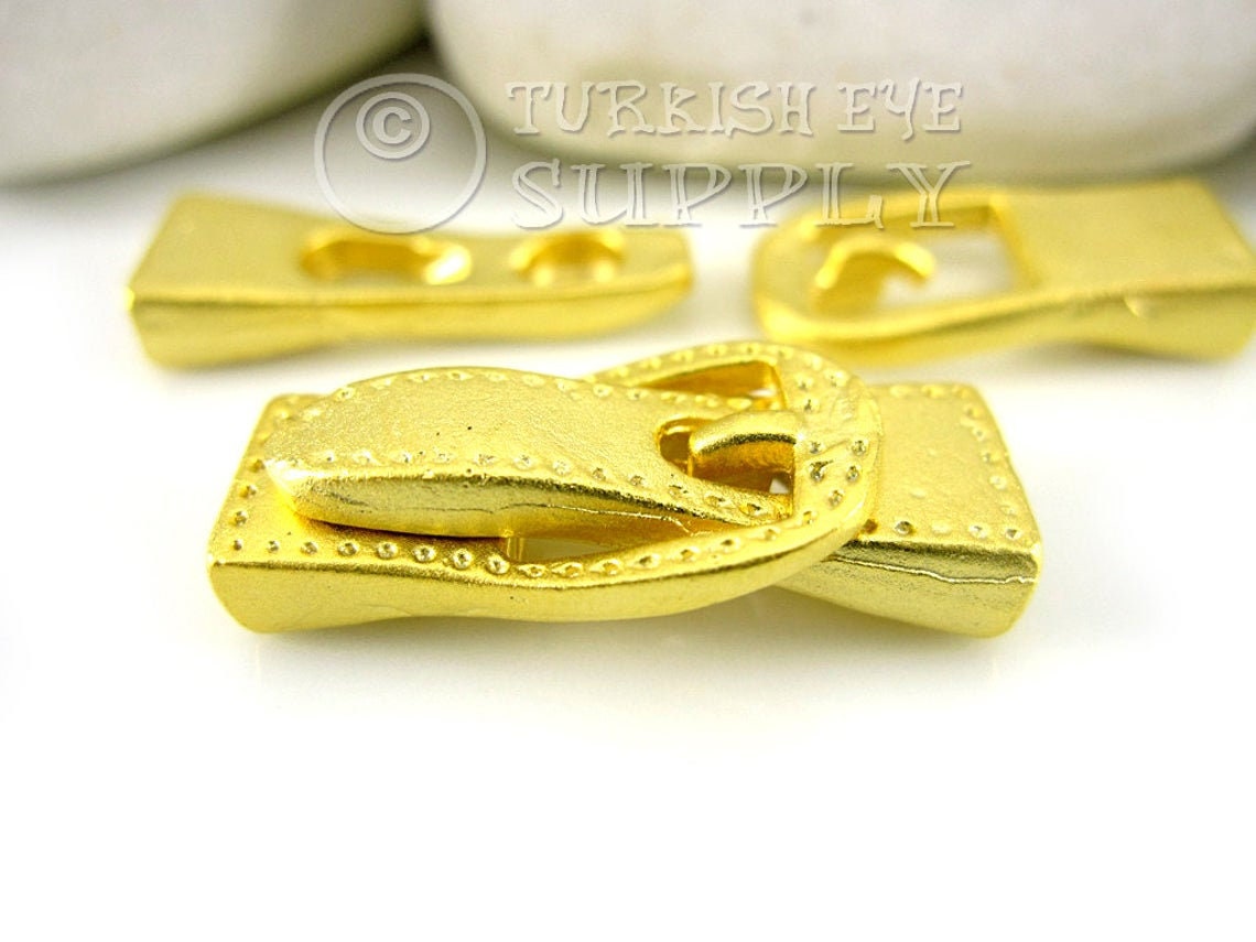 Large Gold Interlocking Buckle Clasp Gold Bracelet Clasp Etsy