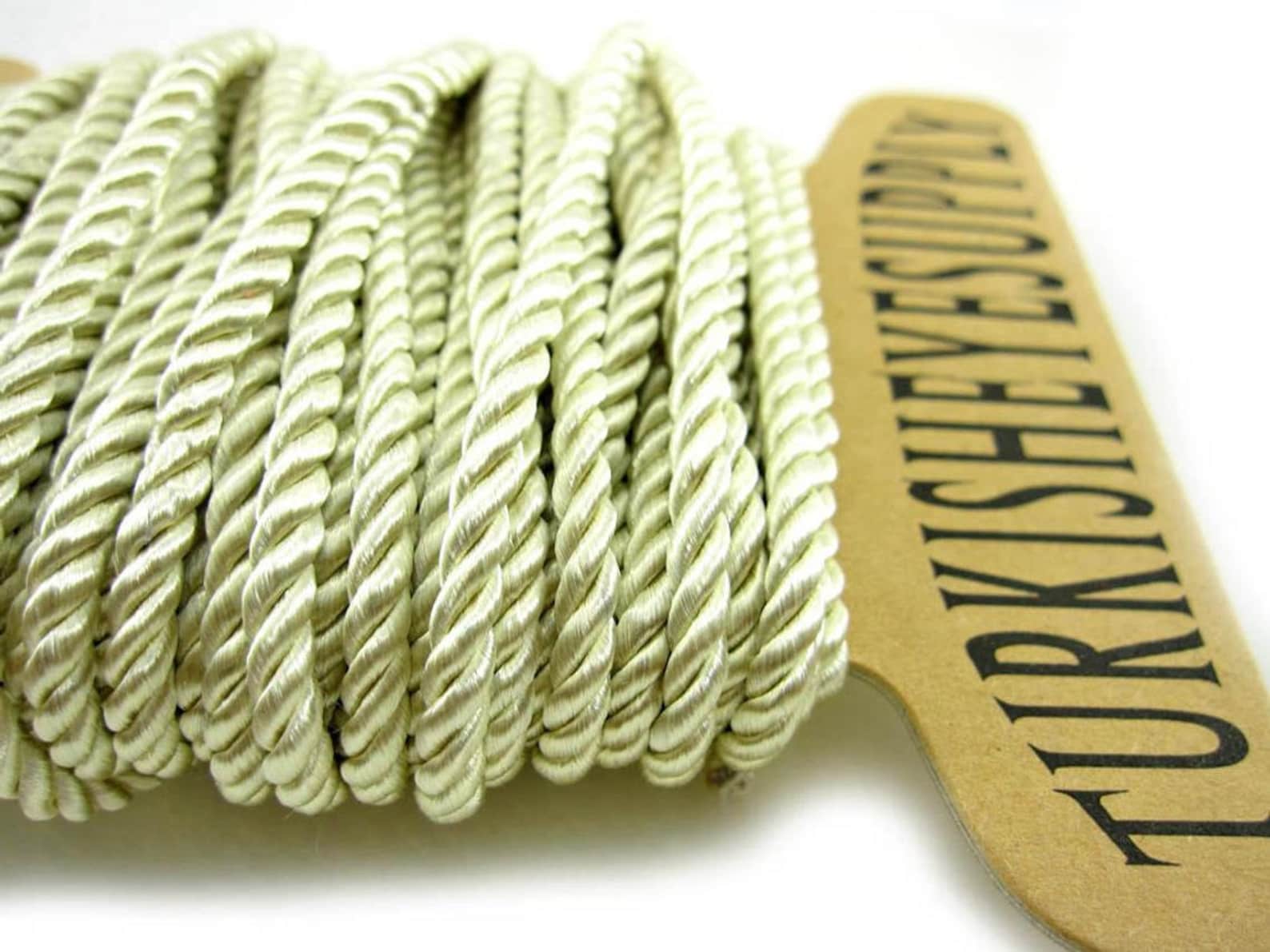 Silk Braid Cord Cream Cord Twisted Silk Rope 3.5mm Cord 1 Etsy