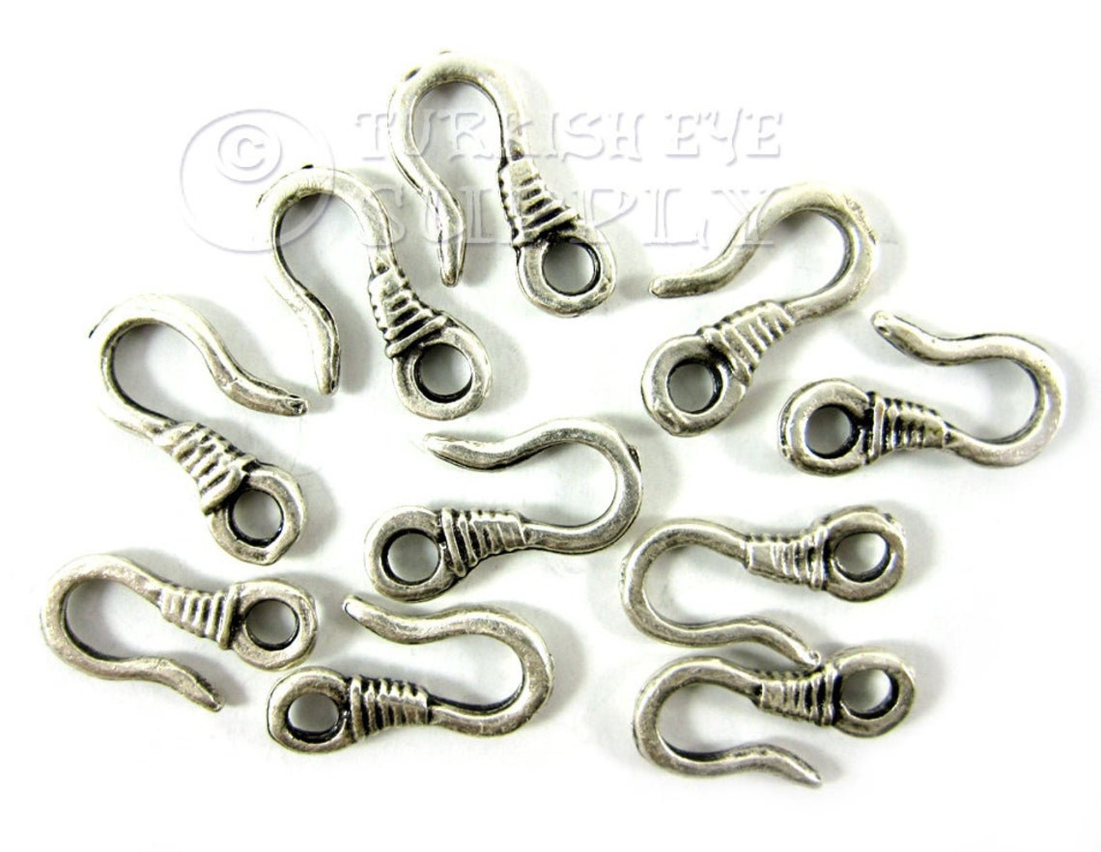 Silver Hook Clasps Fish Hook Clasps Bracelet Findings Etsy UK