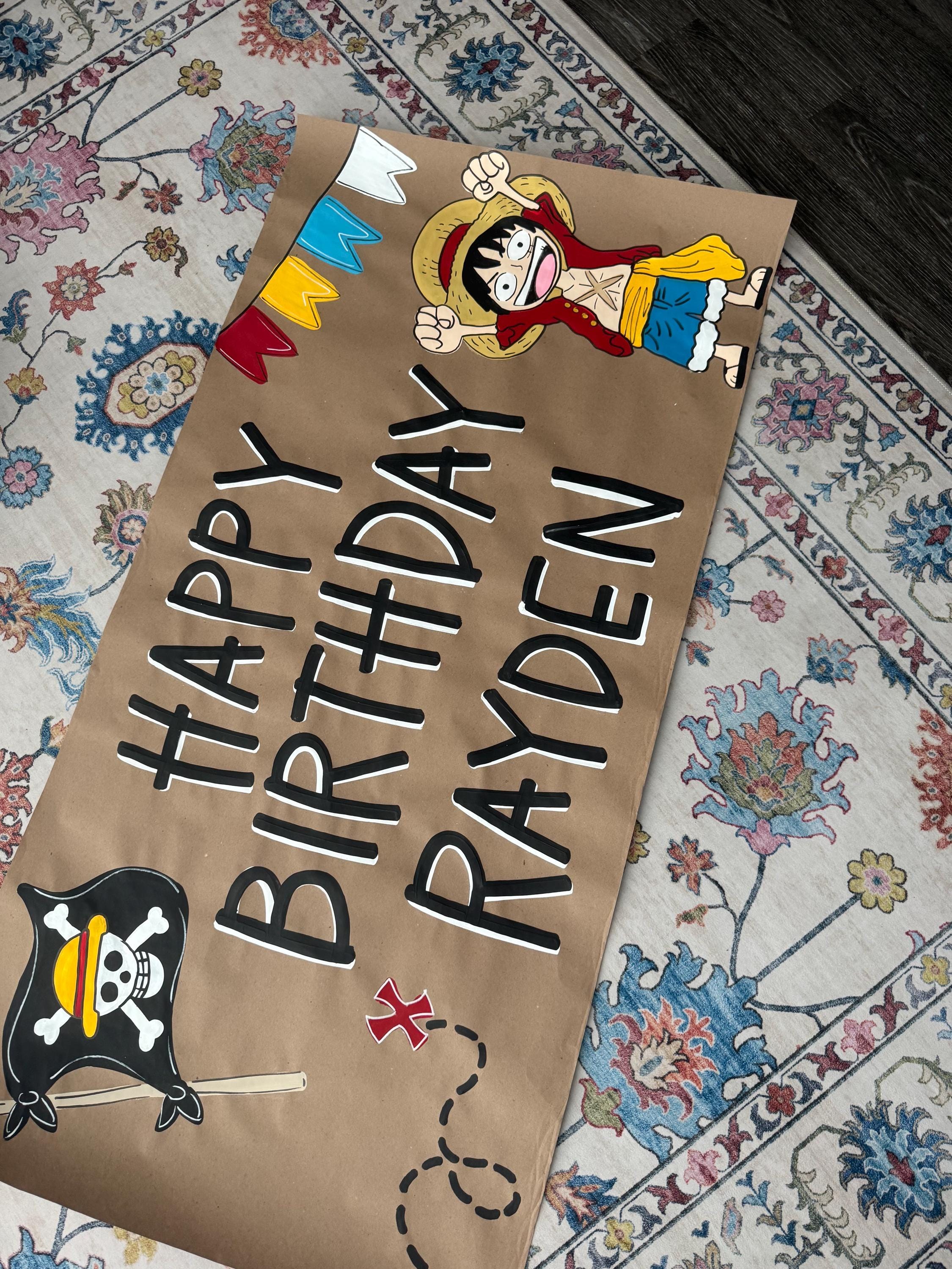 One Piece Birthday Card - Etsy