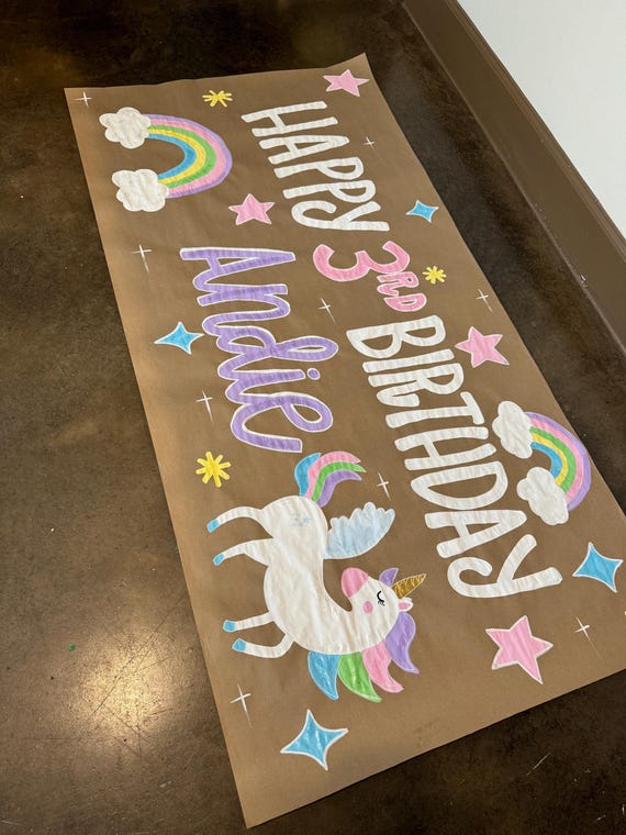 Creative Converting Giant Party Banner Mit Sticker – 20 X 60 Zoll, Waldtier-Design Für Kindergeburtstag, Personalisierbar