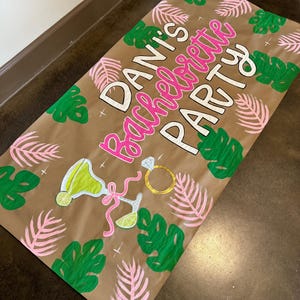 Custom Hand-painted Party Banner, Bachelorette Banner, Margaritas and ...