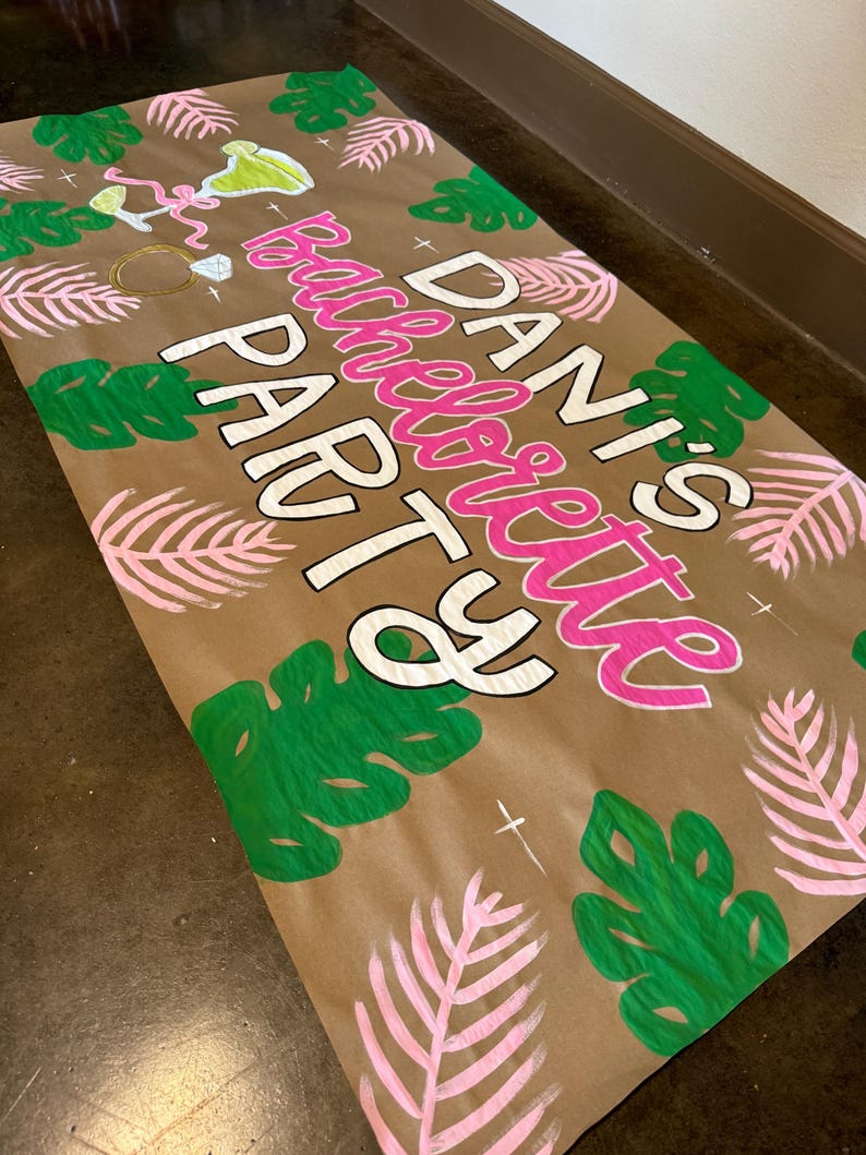 Custom Hand-painted Party Banner, Bachelorette Banner, Margaritas and ...