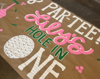 Golf-Geburtstags-Hintergrund 2,1 X 1,5 M - Let's Par-Tee Motto Für Party-Deko Und Fotohintergrund