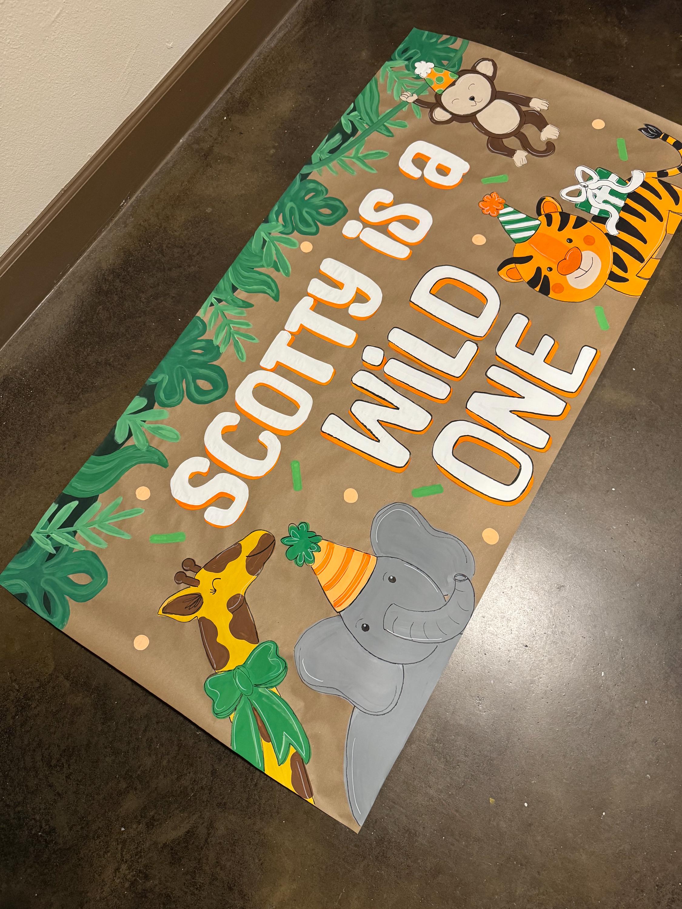 Creative Converting Riesen-Banner Für Babyparty – 50x150 Cm, Bunt, Mit Pferdemotiv