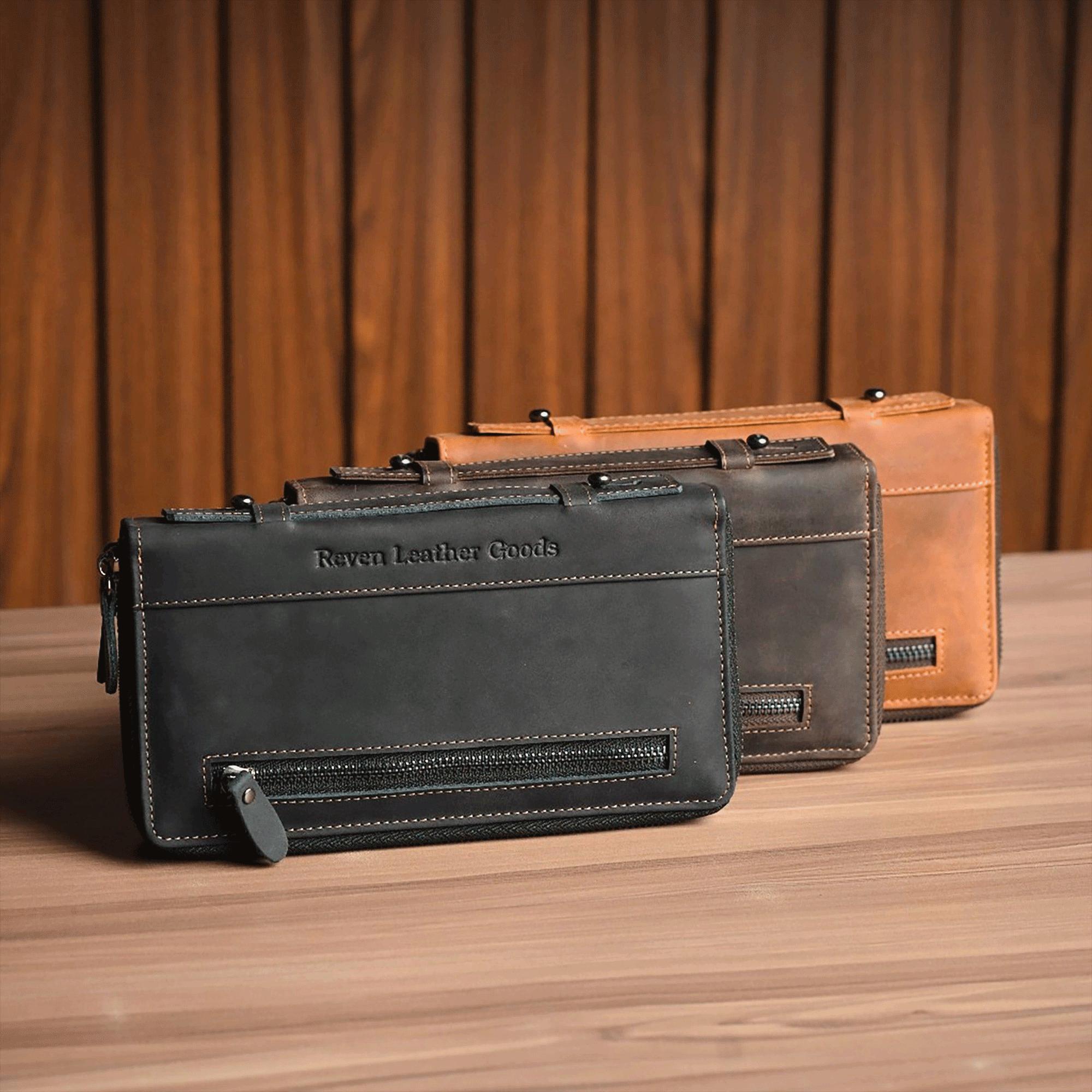 Leather ashwood bag - Etsy 日本