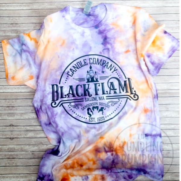 Flames Tie Dye Shirt - Etsy