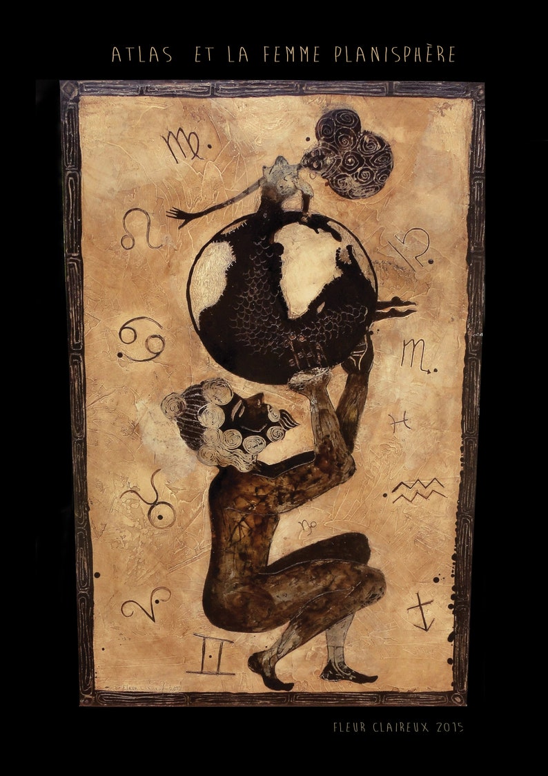 Atlas and the Planisphere Woman Atlas and the Planisphere Woman