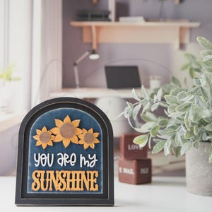 Interchangeable Seasonal Small Boho Arch Frame Set, seasonal, calendar, interchangeable, office decor, home decor, hand painted, laser cut