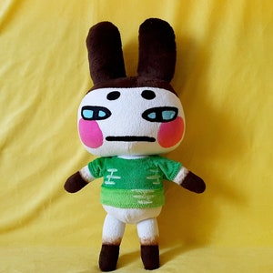 Genji jock rabbit villager Animal Crossing plush toy 14,9″ (38 cm)