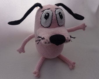 Courage The Cowardly Dog 7,1″ (18 cm) amigurumi custom coraje el perro cobarde product