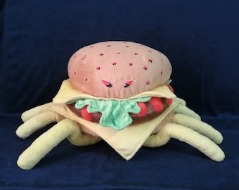 Cheespider from Cloudy with a Chance of Meatballs Plush toy 11,8" (30 cm) vicious cheeseburger foodimals